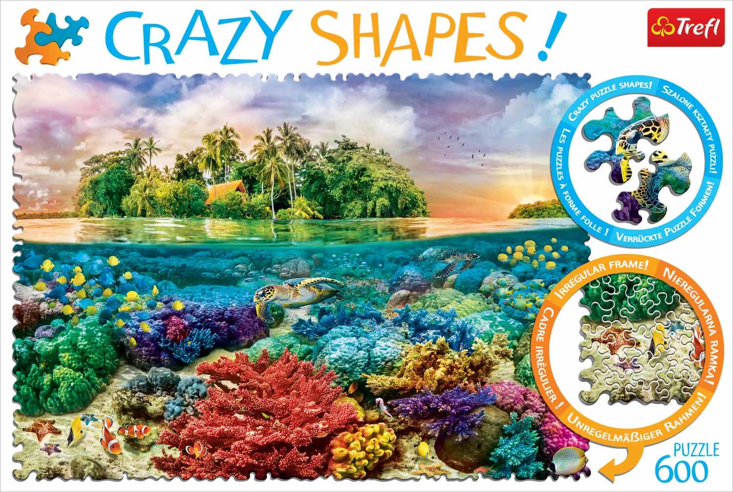 600 Crazy Shapes - Tropical island Sea Life