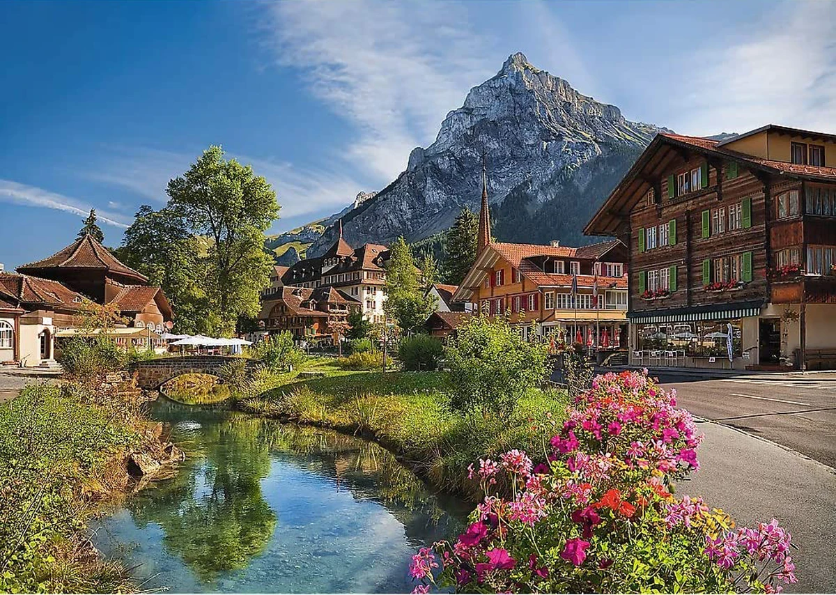 Alps In The Summer Mountain