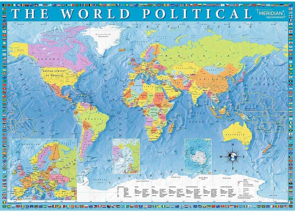 Political Map Of The World - Scratch and Dent Maps & Geography