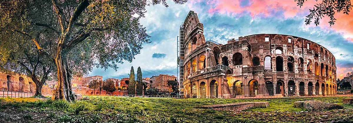 Colosseum At Dawn Italy