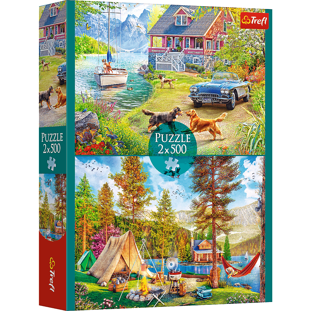 Premium Plus Summertime relax 2x 500 pc Puzzles