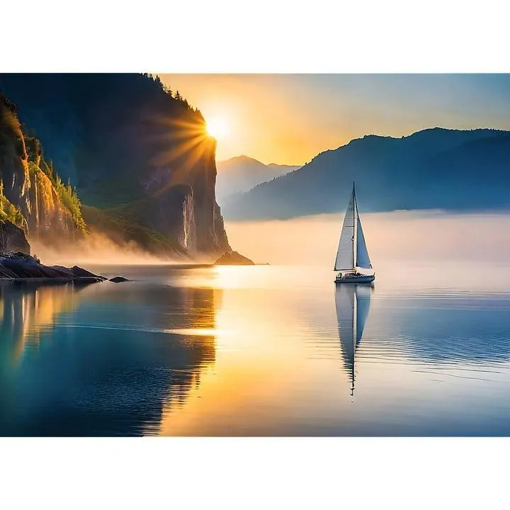 Nature Sailing Sunrise Photography