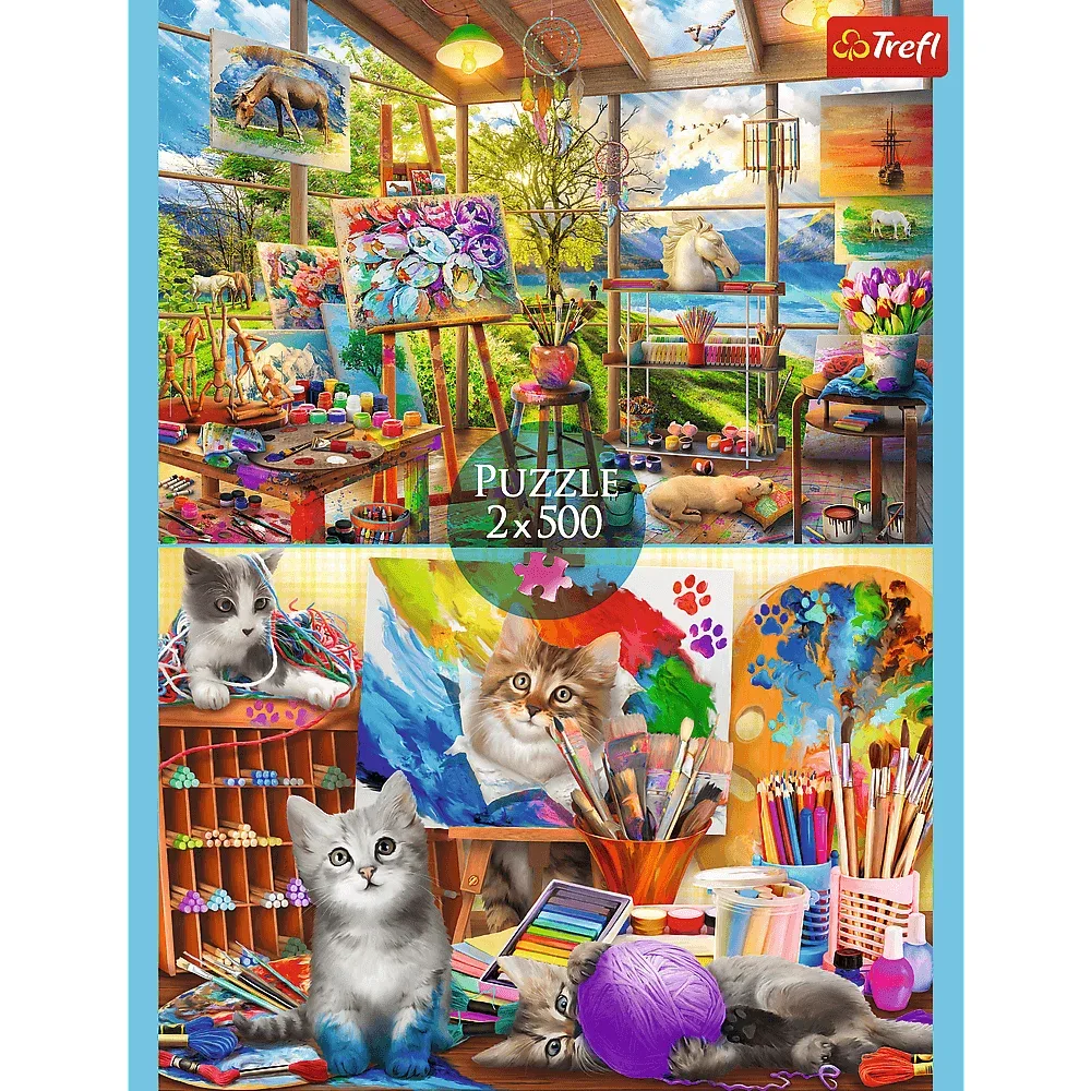 Trefl The Art of Painting 2x500 Piece Puzzle Quilting & Crafts