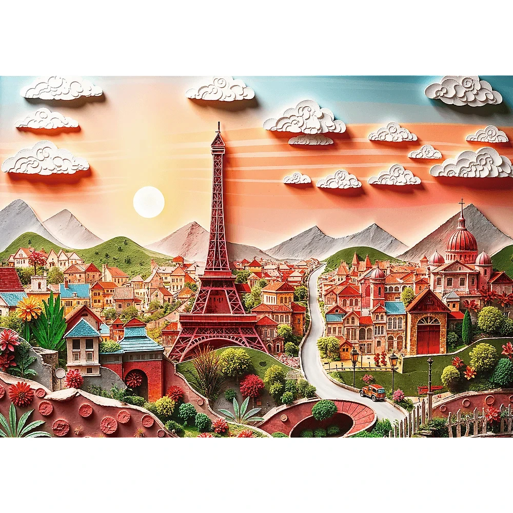 Trefl Red 40th Anniversary Paris 1000 Piece Paper Art Puzzle
