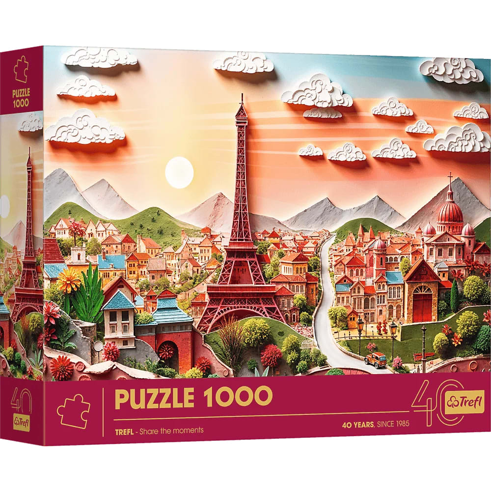 Trefl Red 40th Anniversary Paris 1000 Piece Paper Art Puzzle