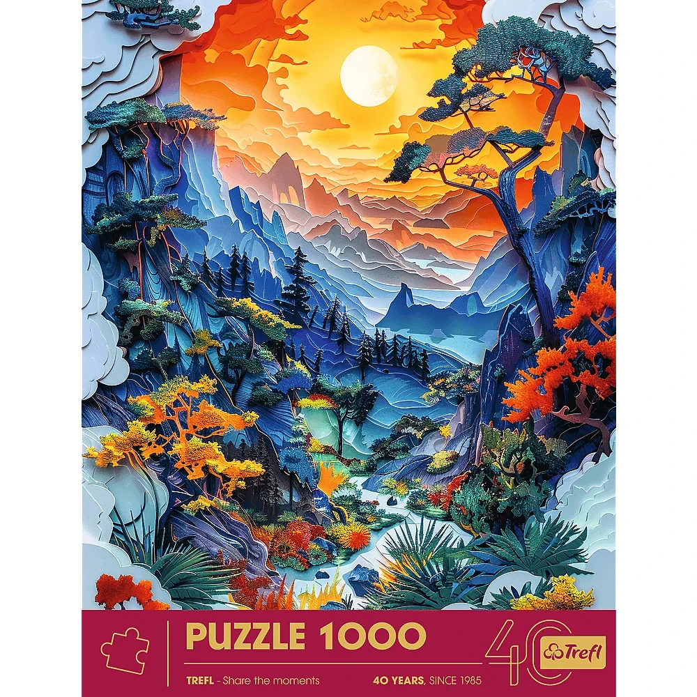 Trefl Red 40th Anniversary Valley 1000 Piece Paper Art Puzzle Landscape