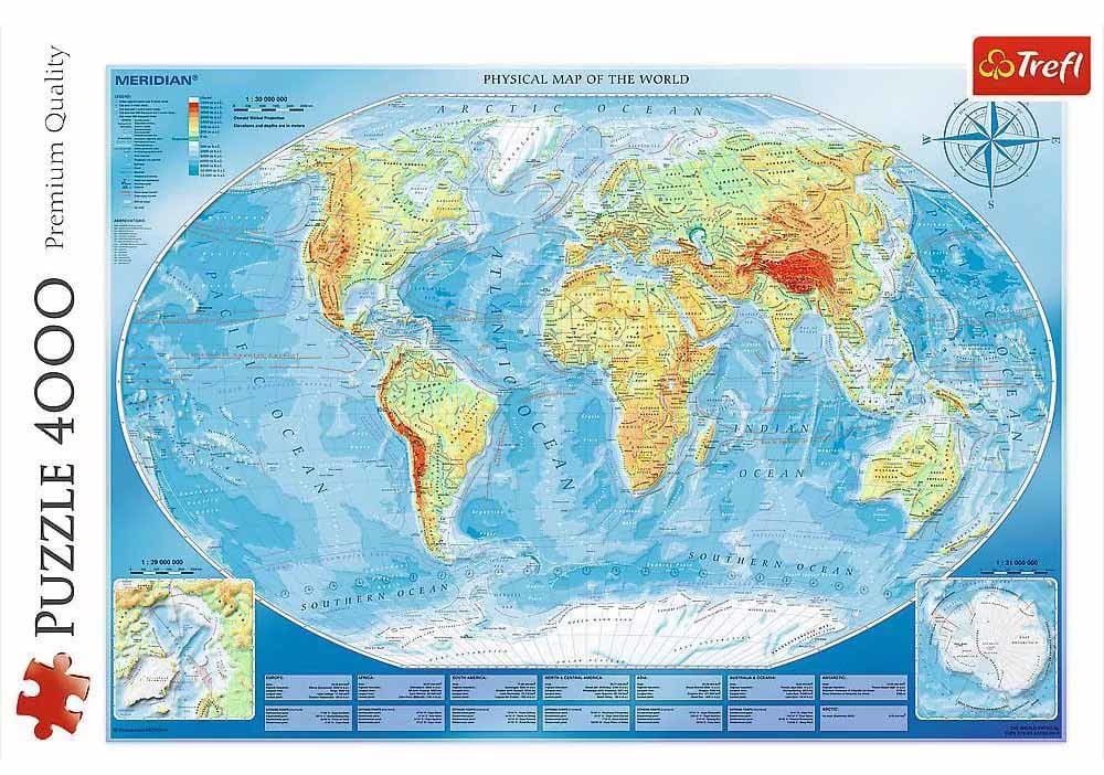 Large Physical Map of the World/Meridian