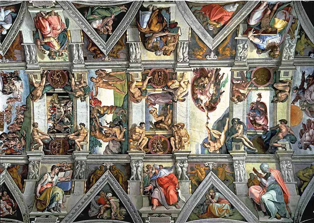 Sistine Chapel Ceiling Fine Art Jigsaw Puzzle