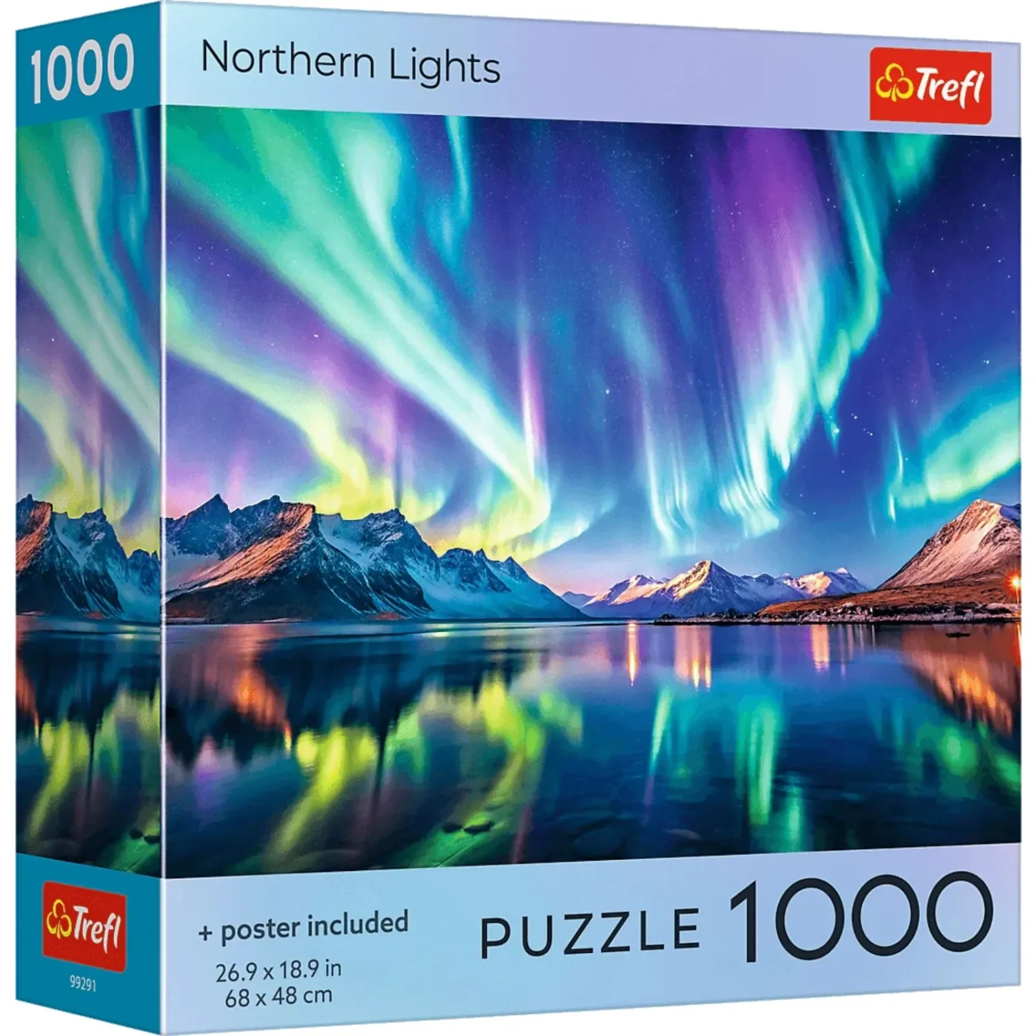 Trefl Red Northern Lights Landscape