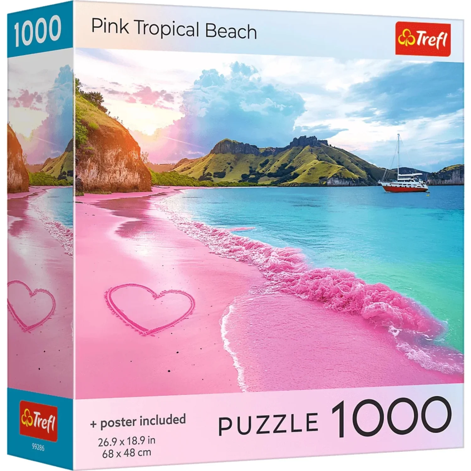 Trefl Red Pink Beach Indonesia Travel