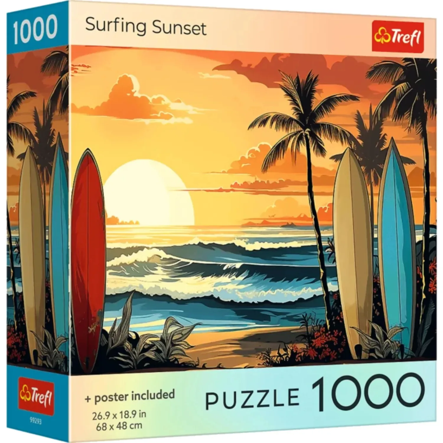 Trefl Red Surfing Sunset Beach & Ocean