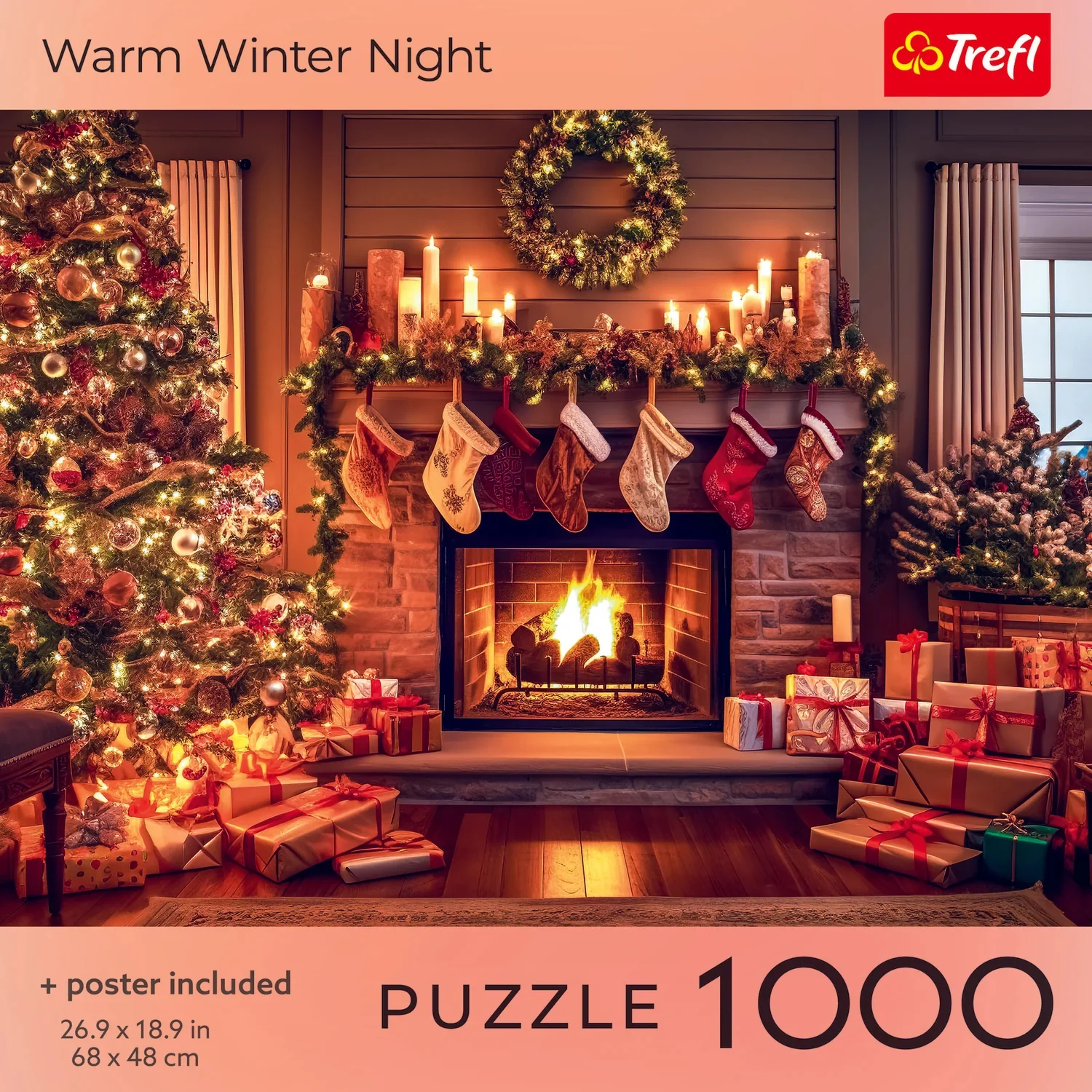 Trefl Red Holiday Greeting A Warm Winter Night