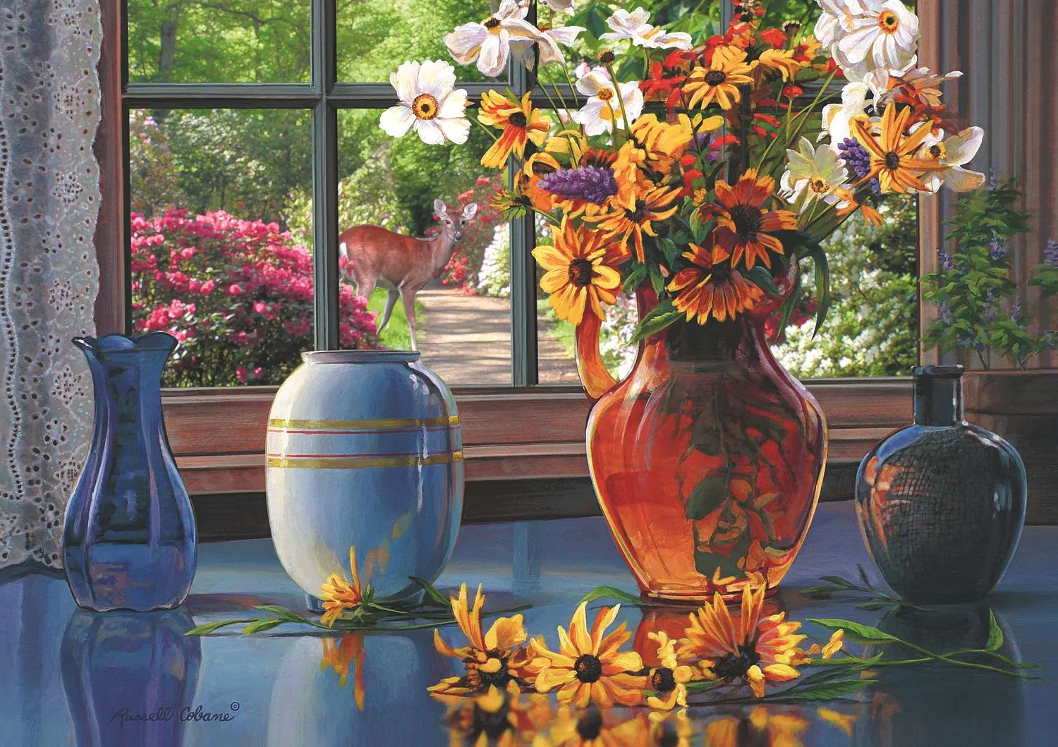 Trefl Red View Through Window