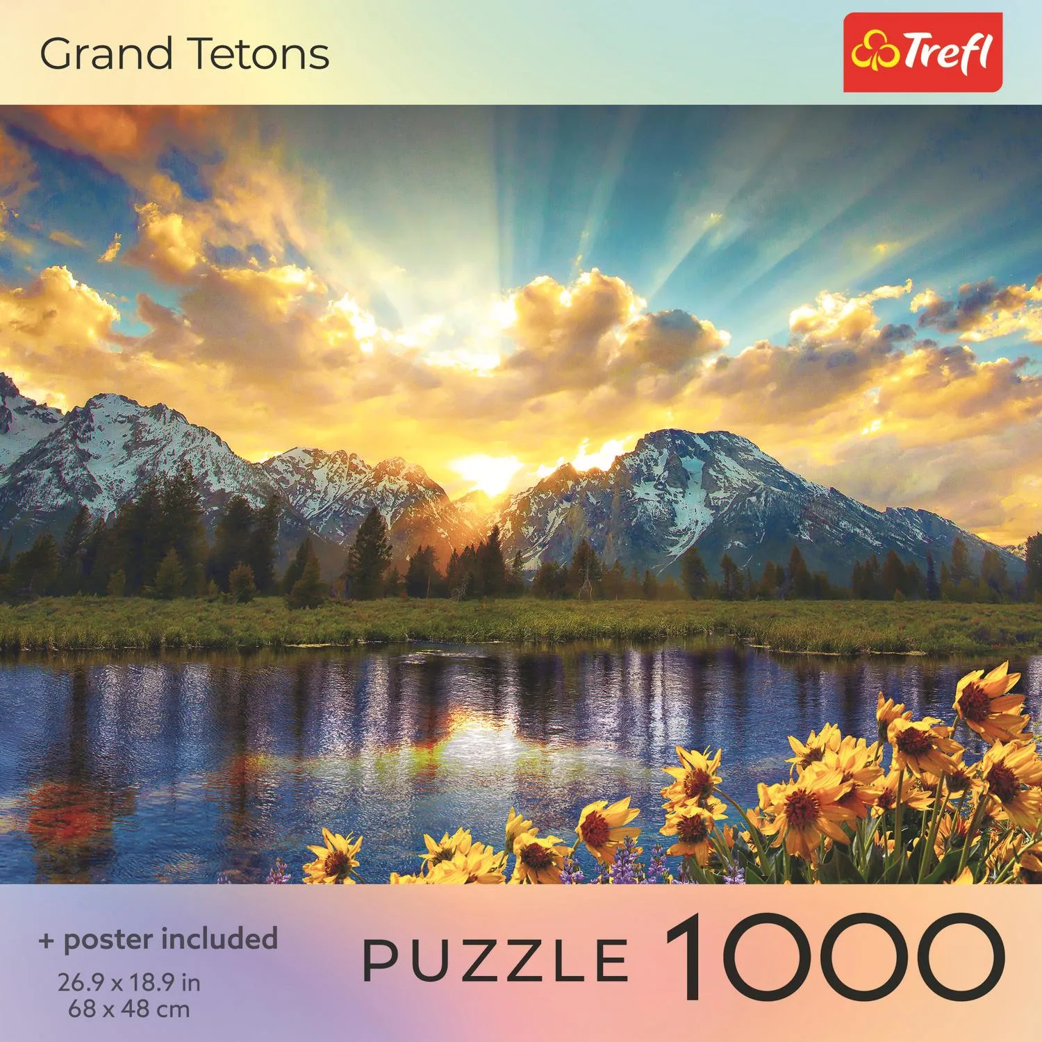 Red Grand Tetons Mountain