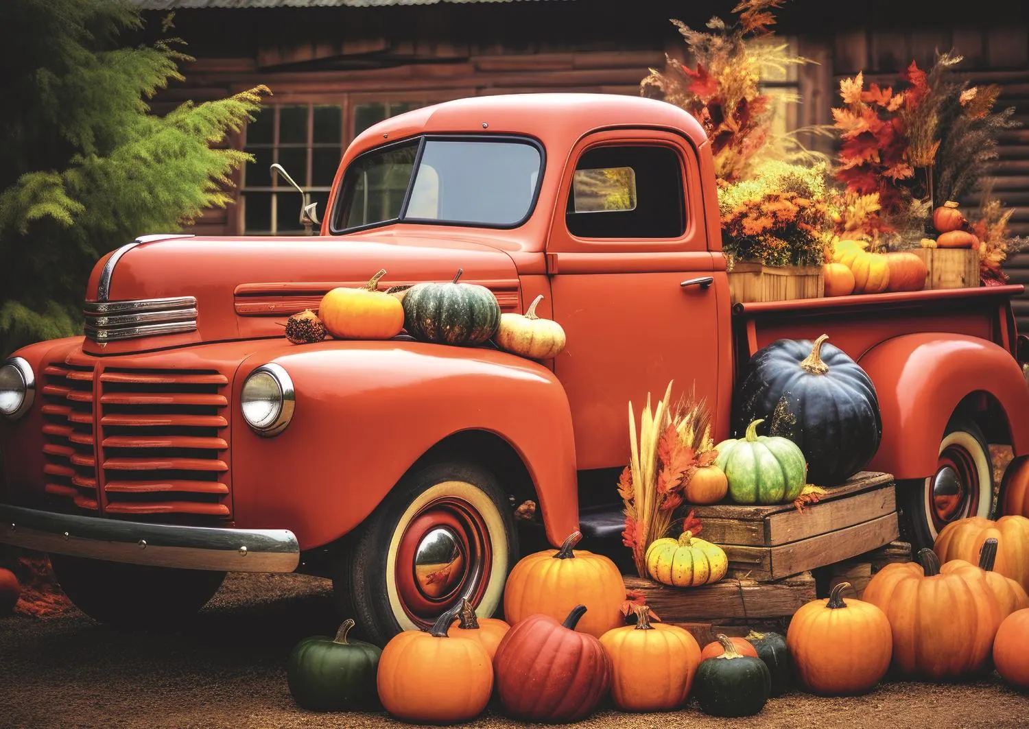 Trefl Red Autumn Old Truck