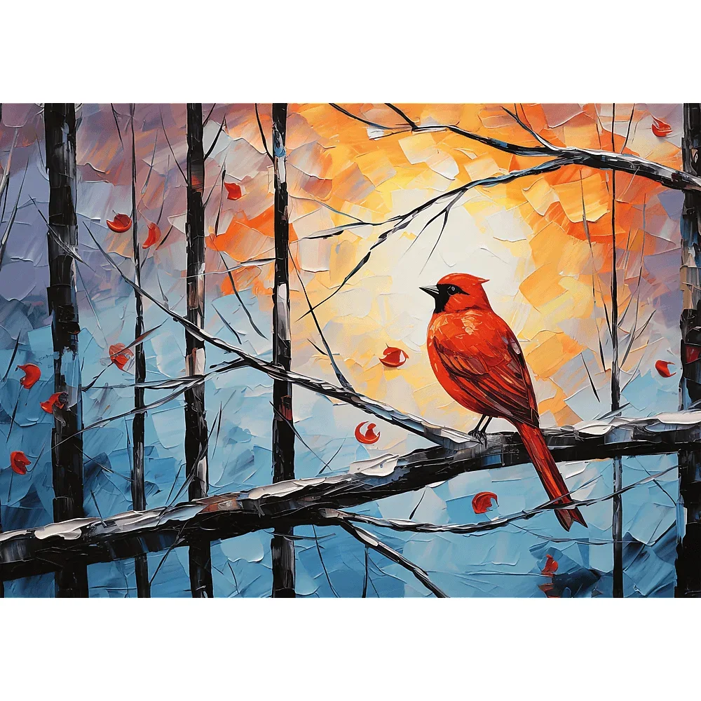 Trefl Premium Plus Peaceful Cardinal