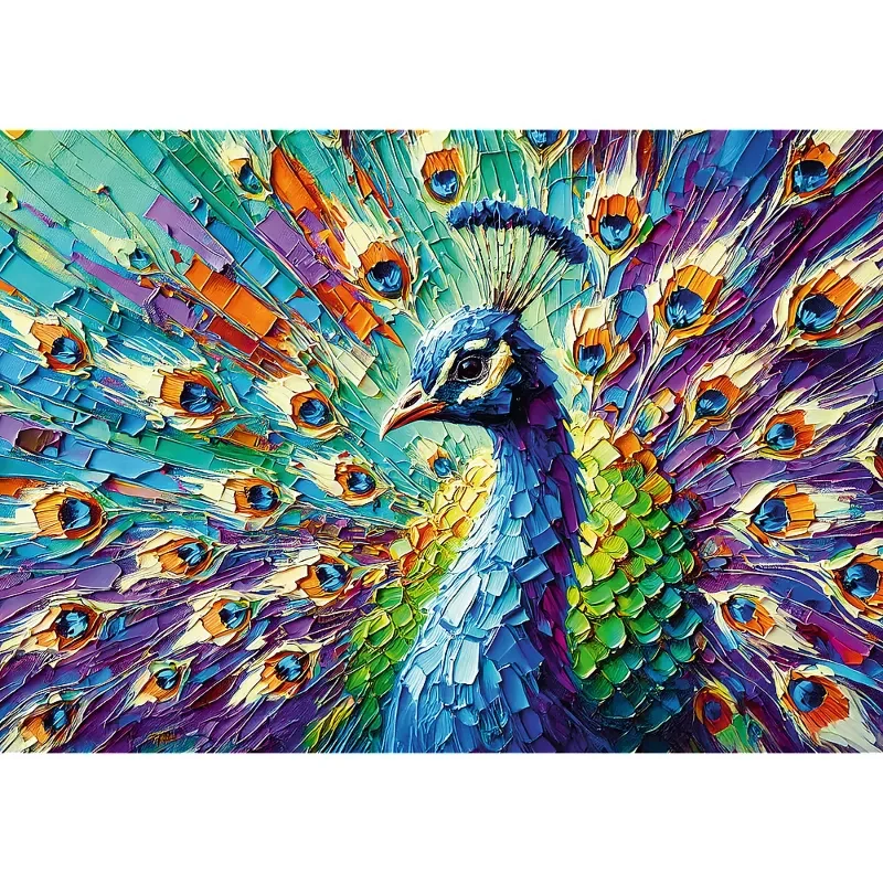 Trefl Premium Plus Colorful Peacock