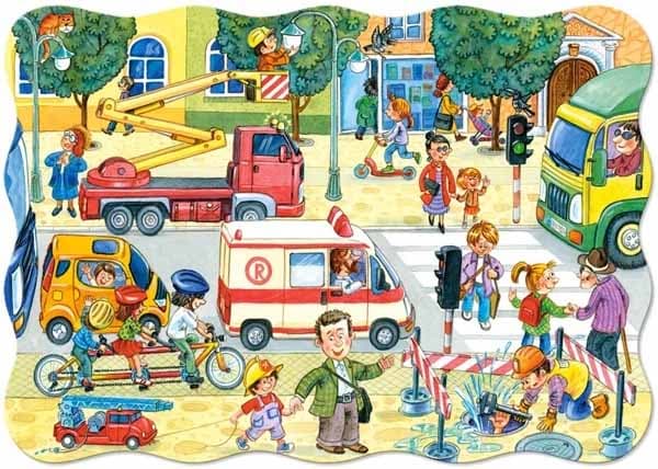 Everyday Reality - 20pc Shaped Jigsaw Puzzle by Castorland