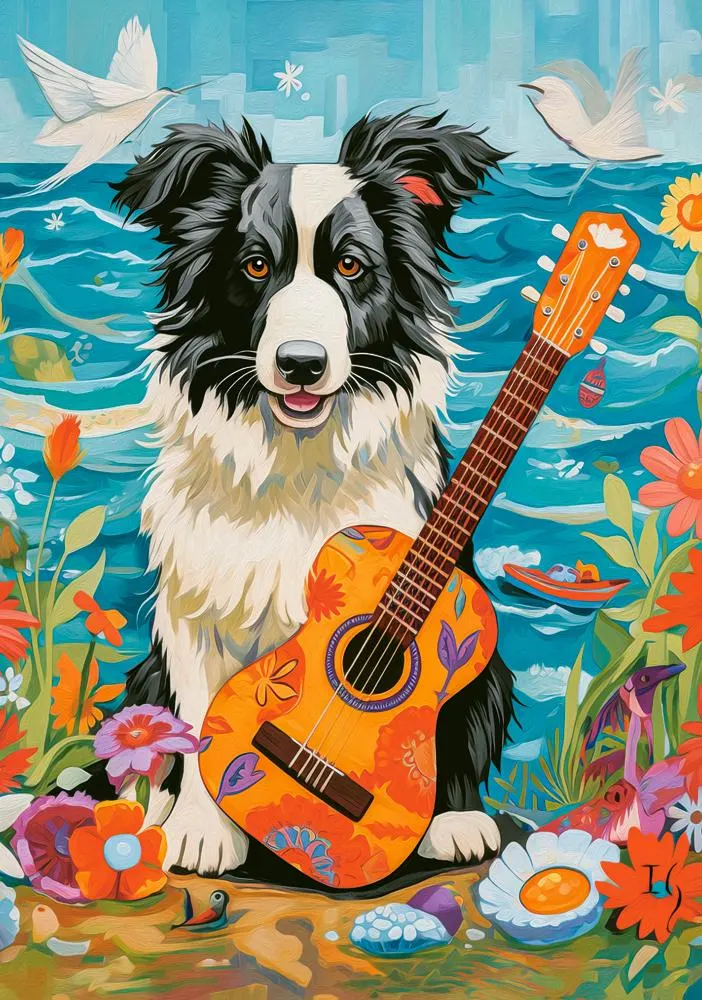 Collie, Guitar and the Sea Dogs