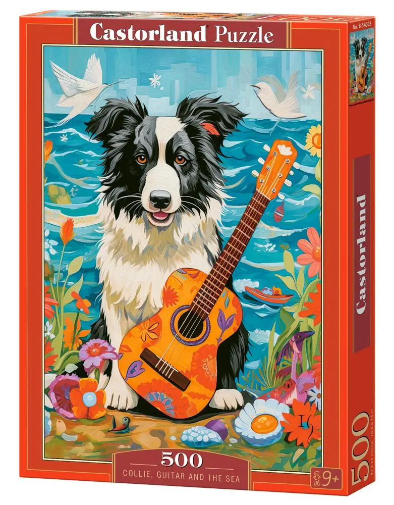 Collie, Guitar and the Sea