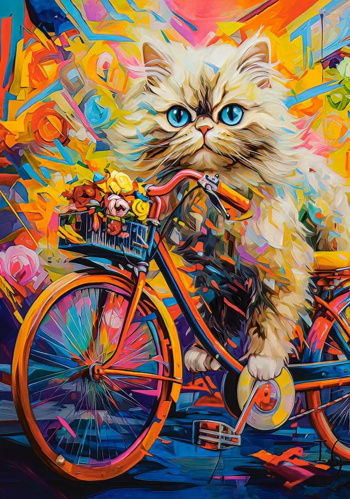 Kitten's Floral Ride Cats