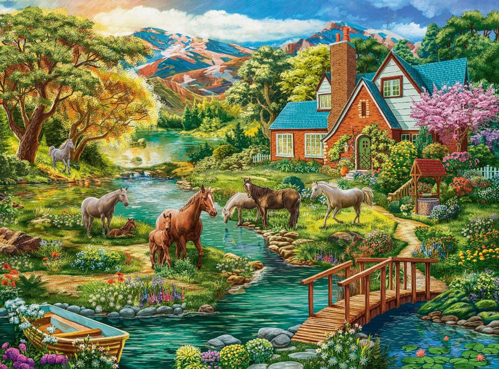 Idyllic House with Horses Farm