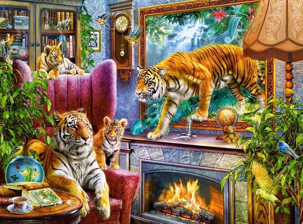 Tigers Coming to Life Animals