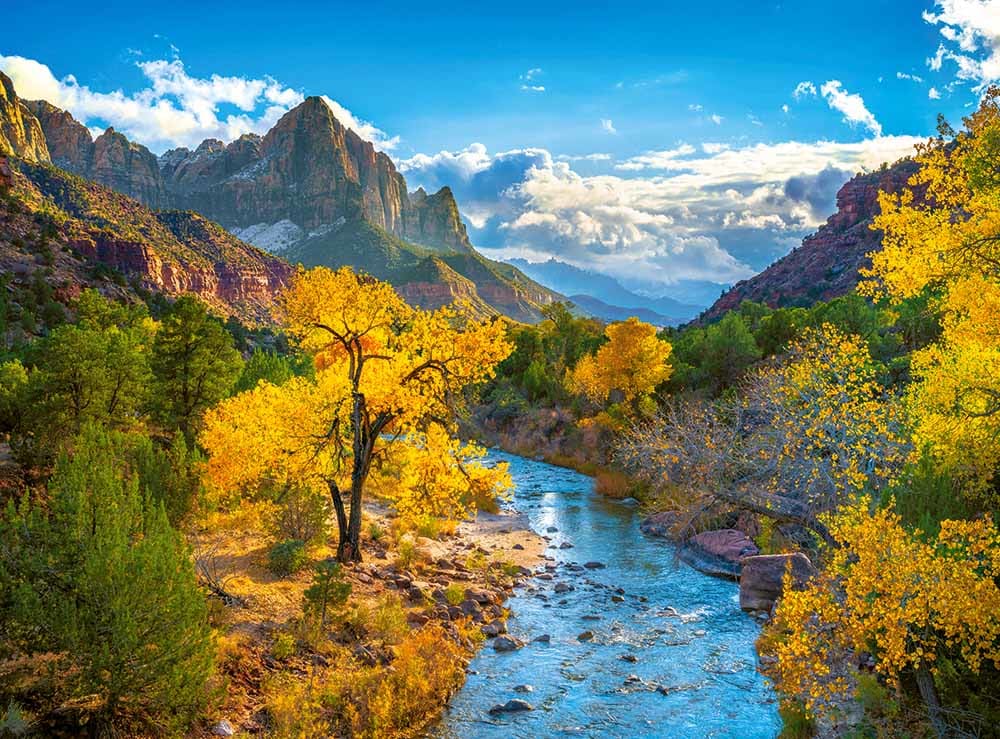 Autumn in Zion National Park, USA Fall