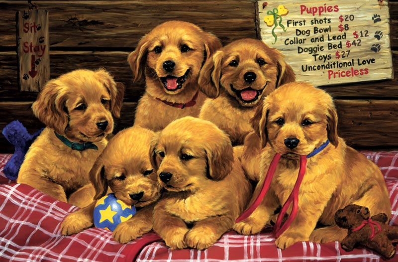 Unconditional Love Dogs Jigsaw Puzzle