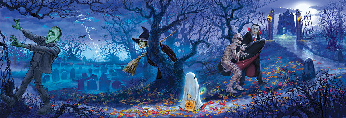 Halloween Scene Halloween Jigsaw Puzzle