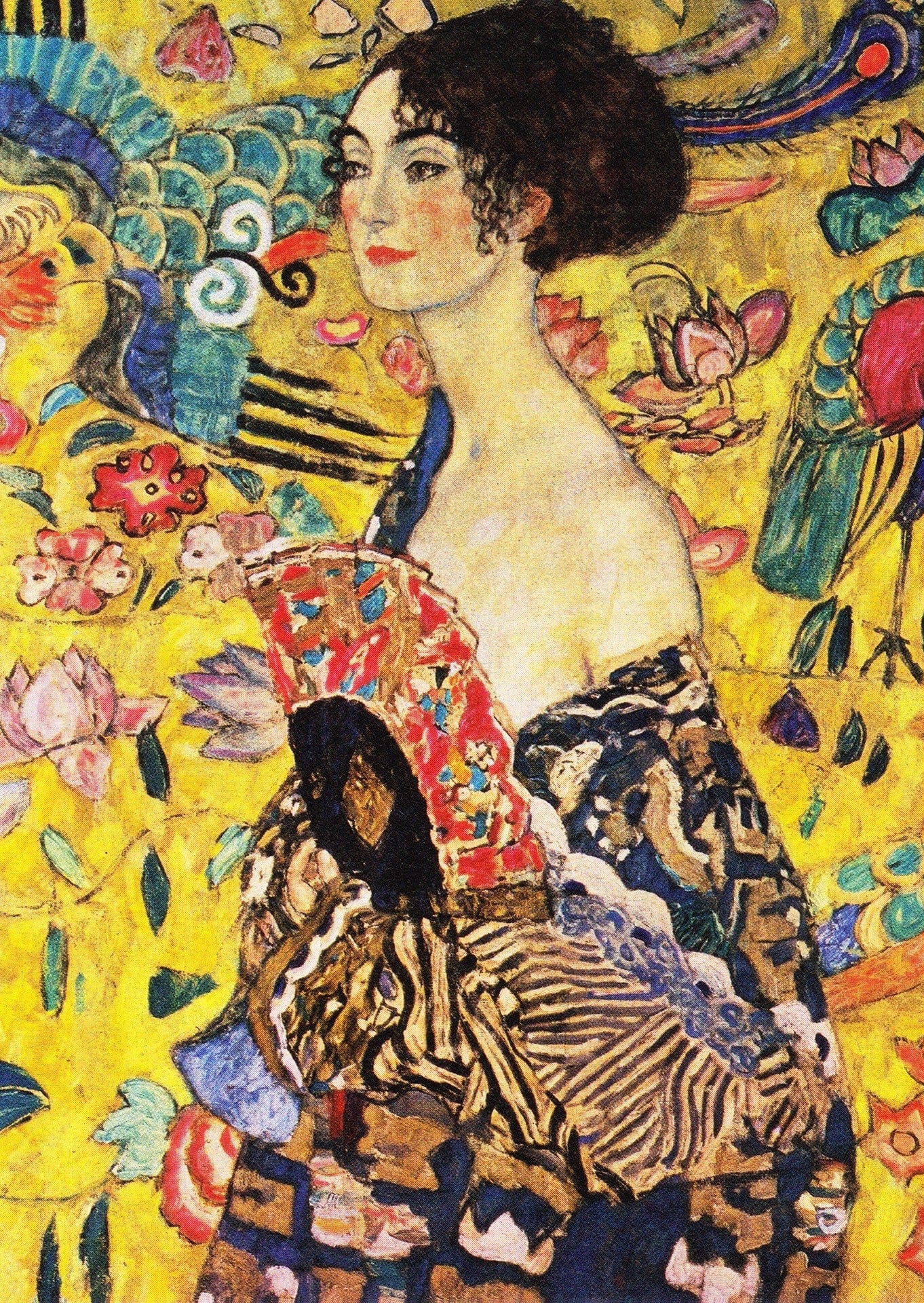 Klimt: Lady with a Fan Fine Art