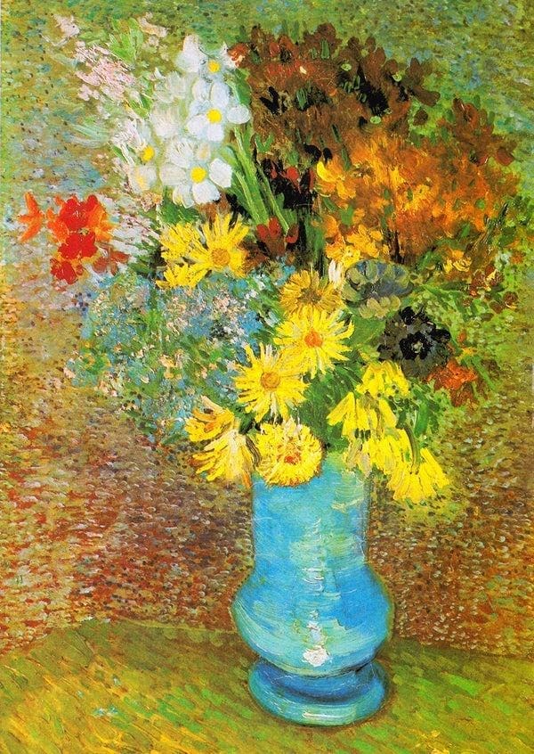 Van Gogh: Vase with Daisies and Anemones Flower & Garden