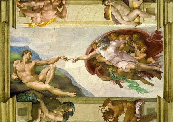 Michelangelo: The Creation of Adam Fine Art