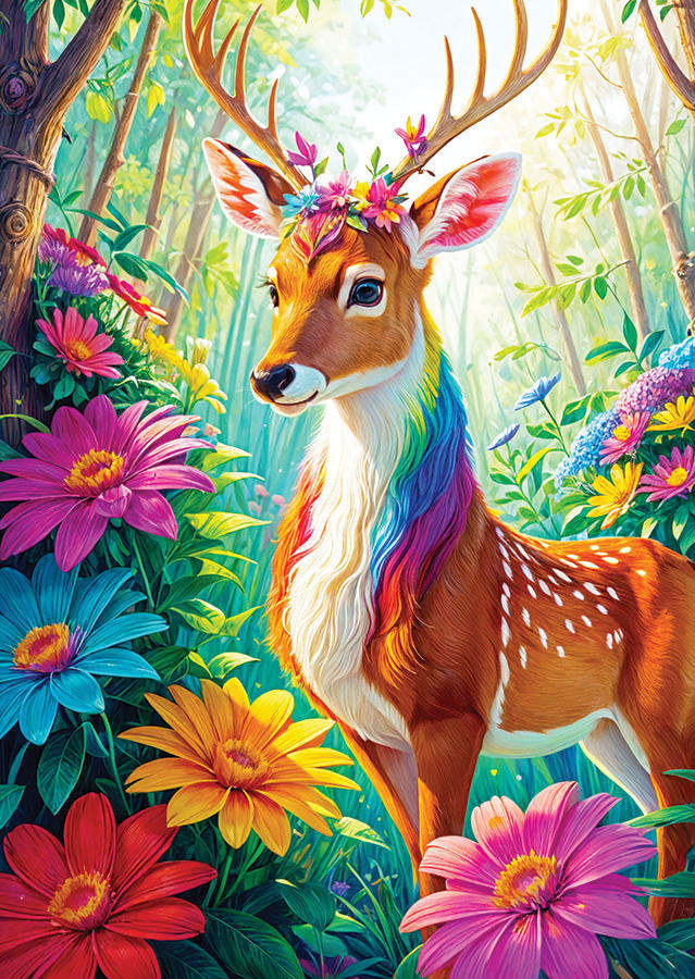 Magical Deer Forest Animal