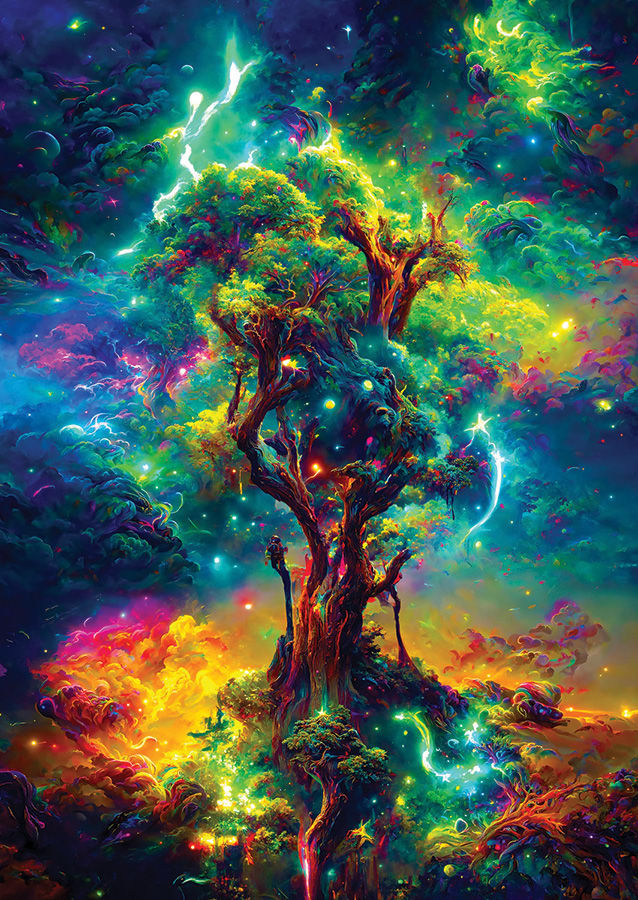 Cosmic Tree of Life Surrealism