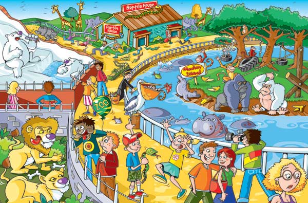 A Trip to the Zoo Animals Jigsaw Puzzle