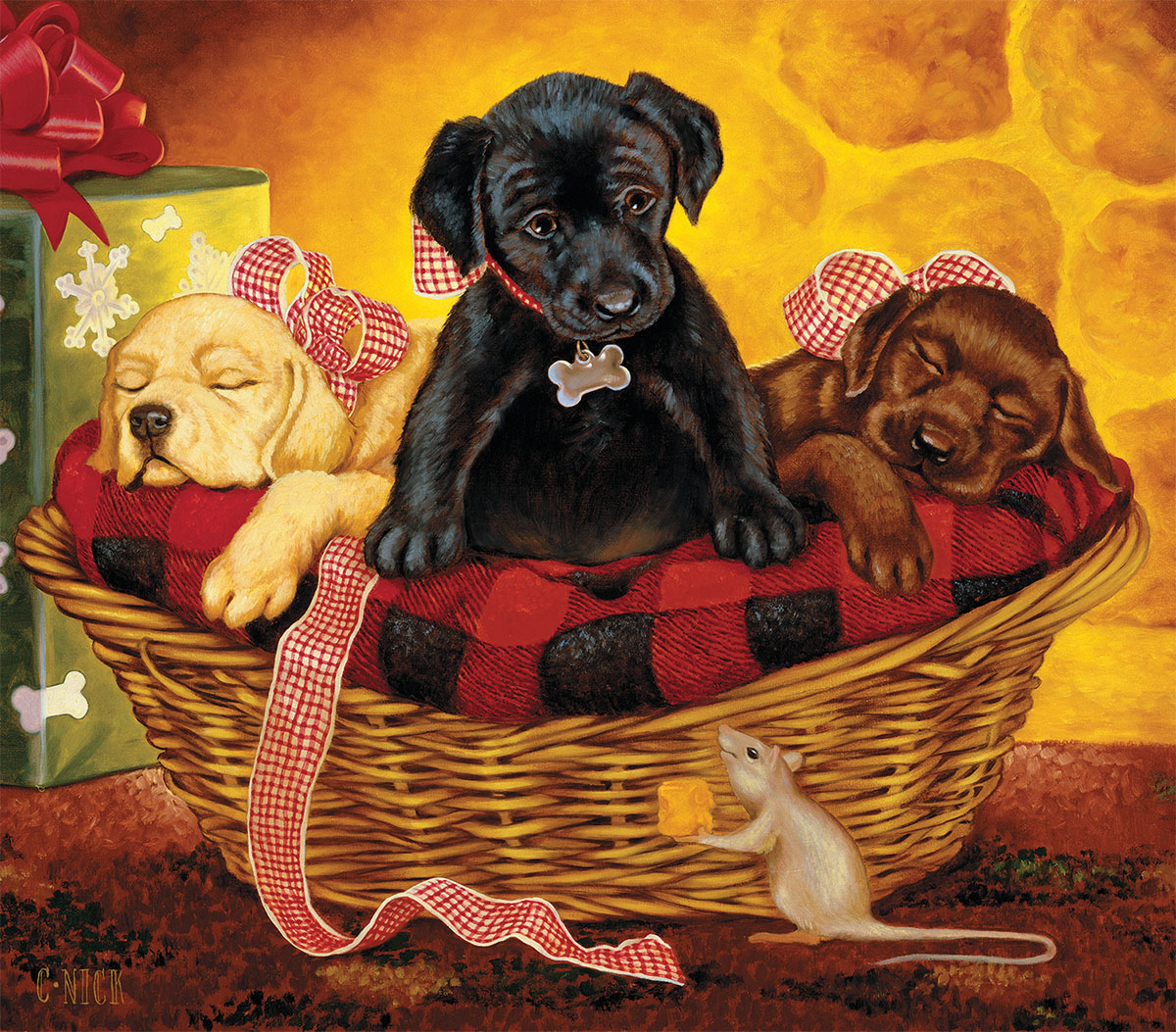 Peaceful Offering Dogs Jigsaw Puzzle