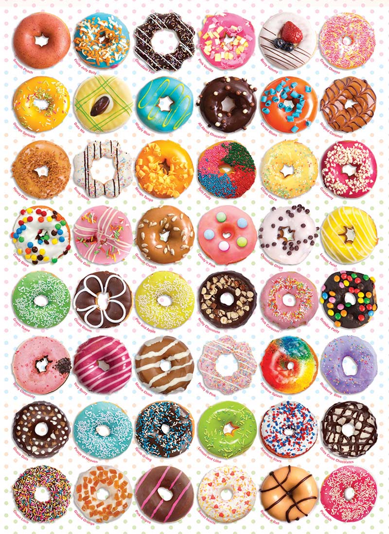 Donut Tops Dessert & Sweets Jigsaw Puzzle