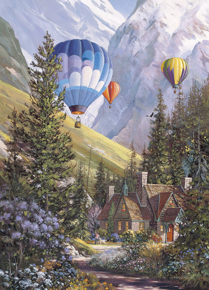 Soaring with the Eagles Mountain Jigsaw Puzzle