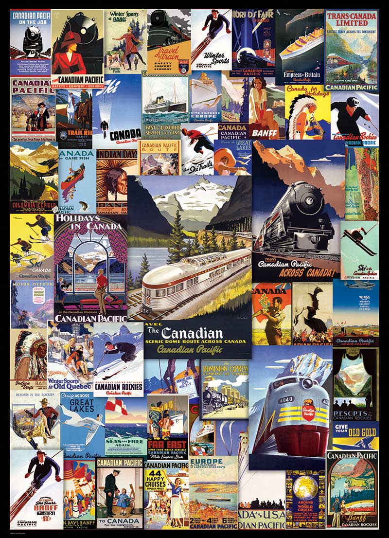 Canadian Pacific - Railroad Adventures Travel Jigsaw Puzzle