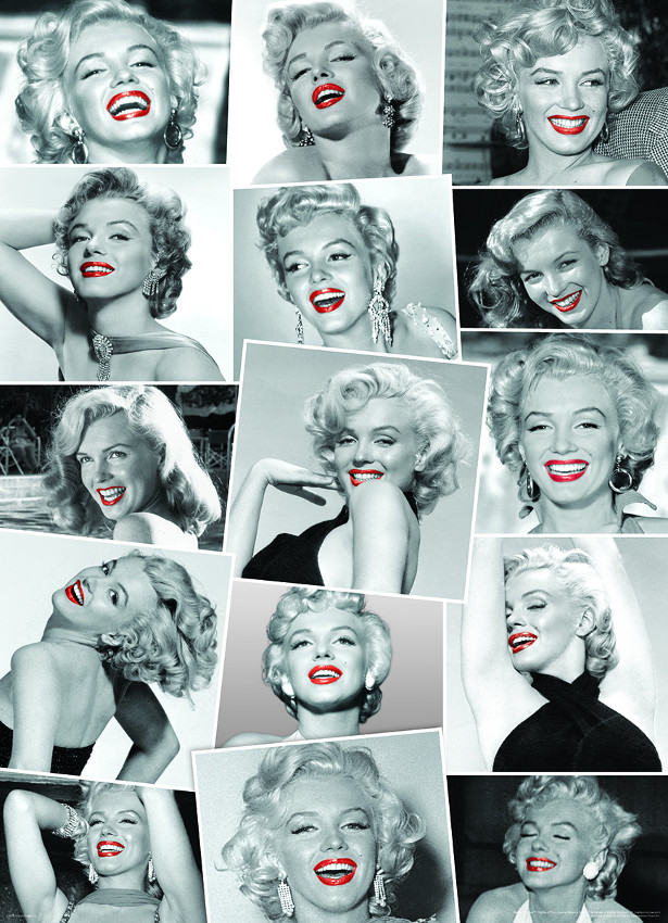 Marilyn Monroe by Bernard of Hollywood Famous People Jigsaw Puzzle