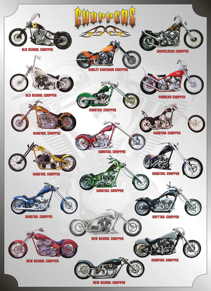 Choppers Motorcycle Jigsaw Puzzle