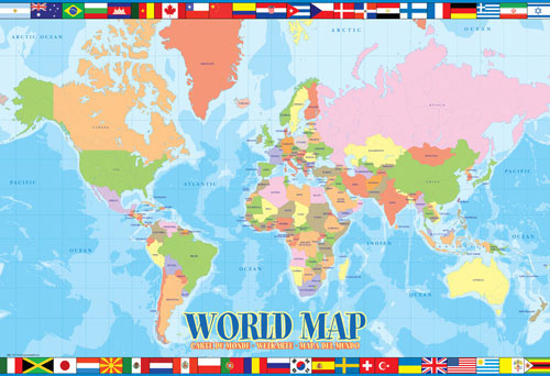 Map of the World 100 - Scratch & Dent Maps & Geography