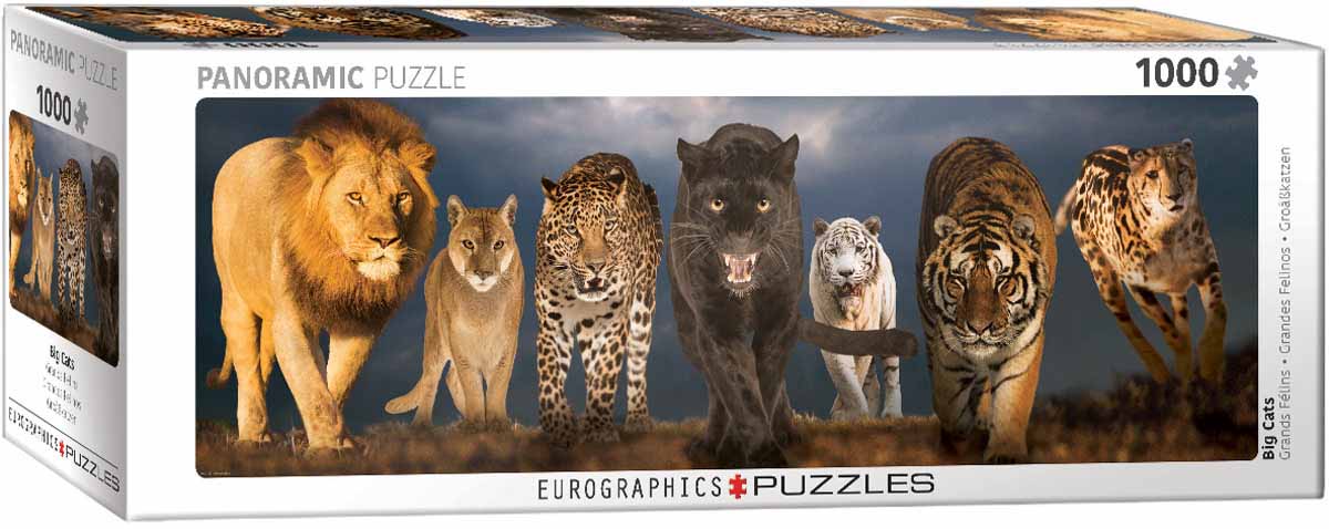 Big Cats, 1000 Pieces, Eurographics | Serious Puzzles