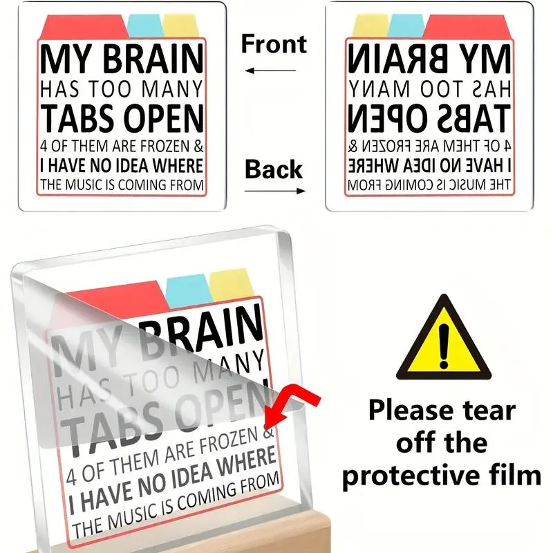 My Brain Has Too Many Tabs Open Decoration