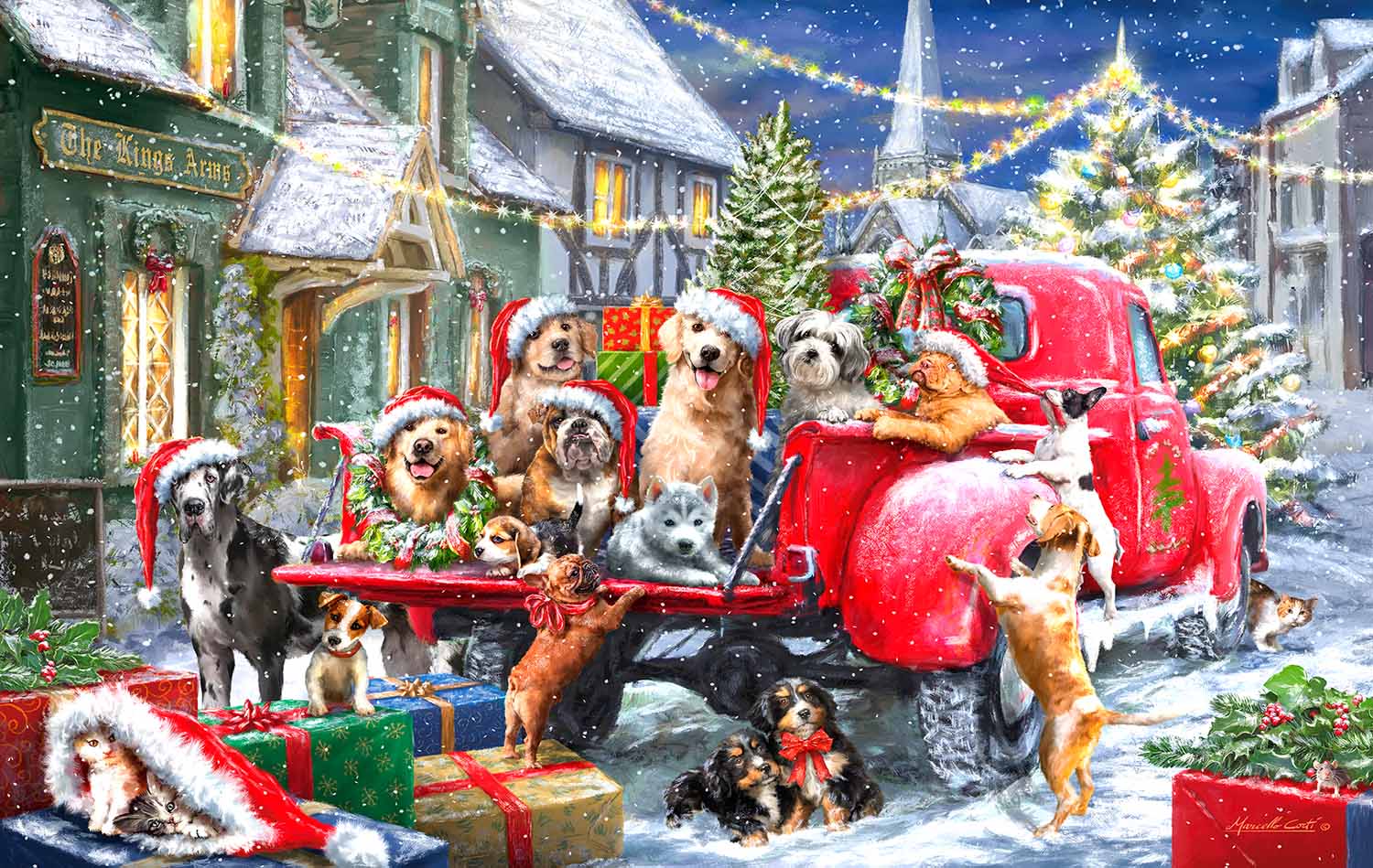 A Full Load Dogs Jigsaw Puzzle
