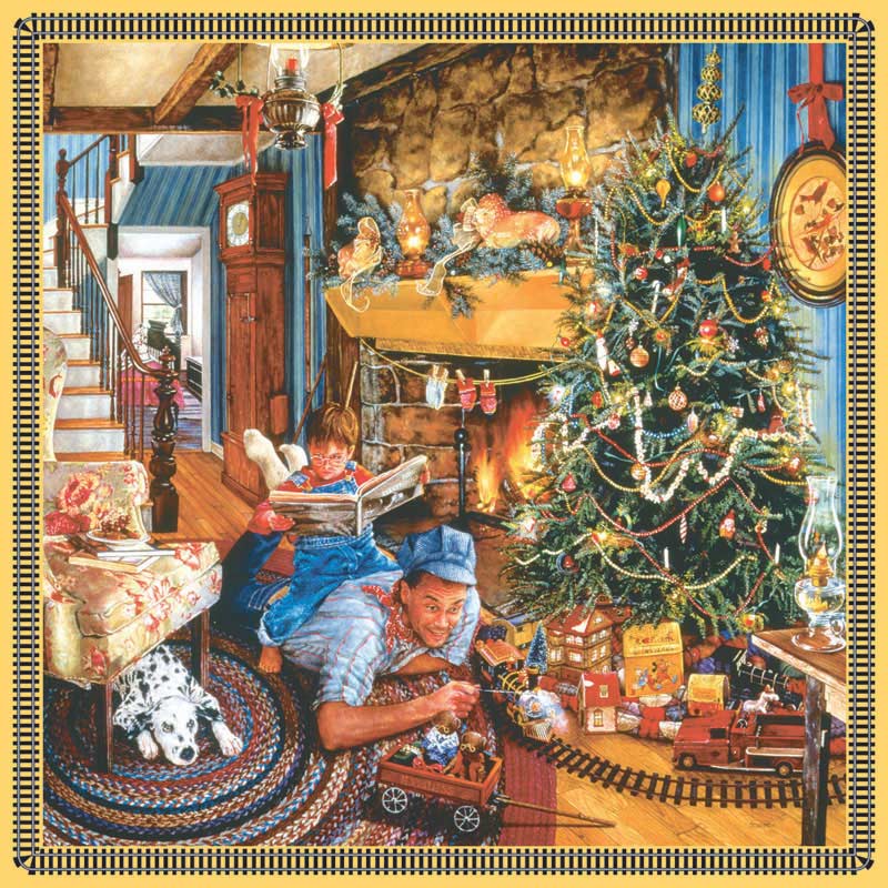 Father's Christmas Train Christmas Jigsaw Puzzle