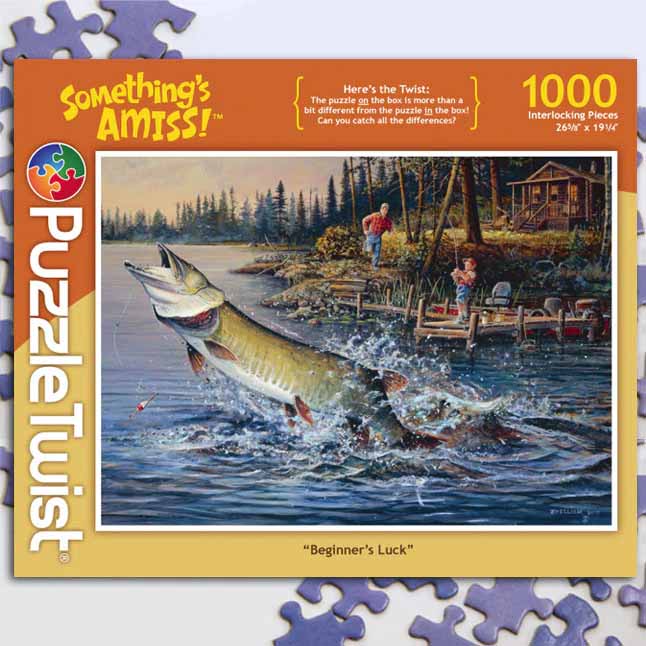 Beginner's Luck - Something's Amiss! Fishing Jigsaw Puzzle