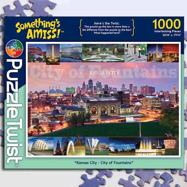 Kansas City - City of Fountains - Something's Amiss! Landmarks & Monuments Jigsaw Puzzle