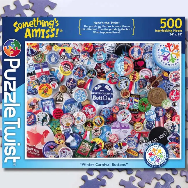 Winter Carnival Buttons - Something's Amiss! Winter